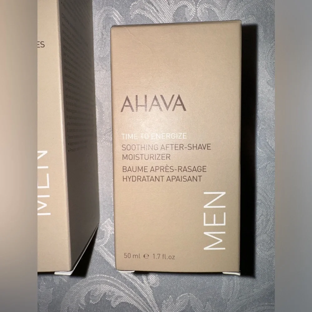AHAVA Men’s 3 piece skin care set, Mineral Shower Gel/Hand Cream/After-Shave